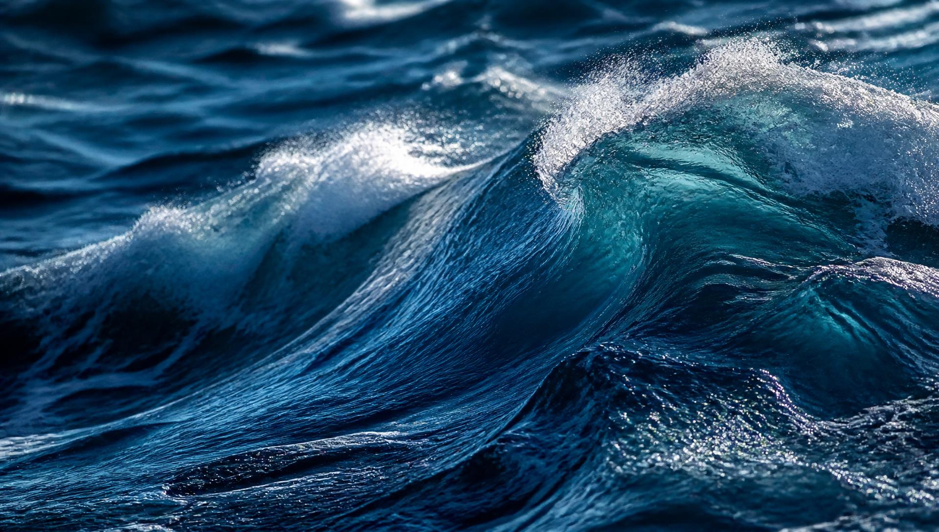 Deep ocean waves